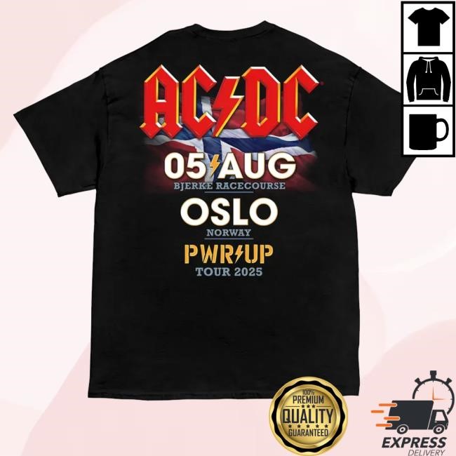 Official Acdc Merch Shop Store Oslo Pwr Up Event Tour Hoodie, Sweatshirt