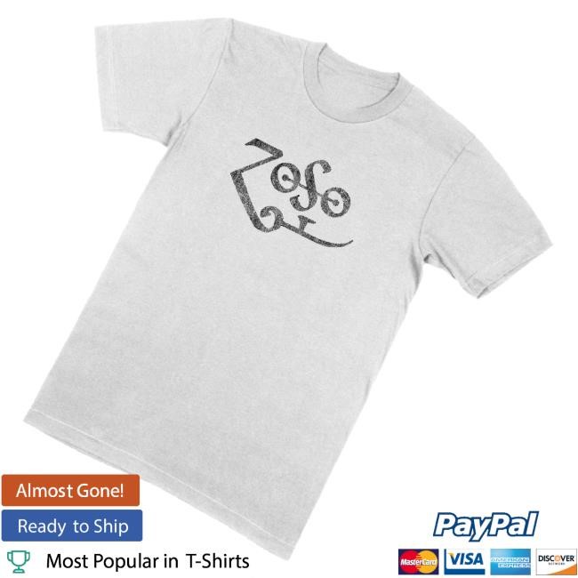 Official Jimmy Page Shop Vintage Zoso Hoodie Sweatshirt White Jimmy Page Shop Vintage Zoso Tee Shirt White