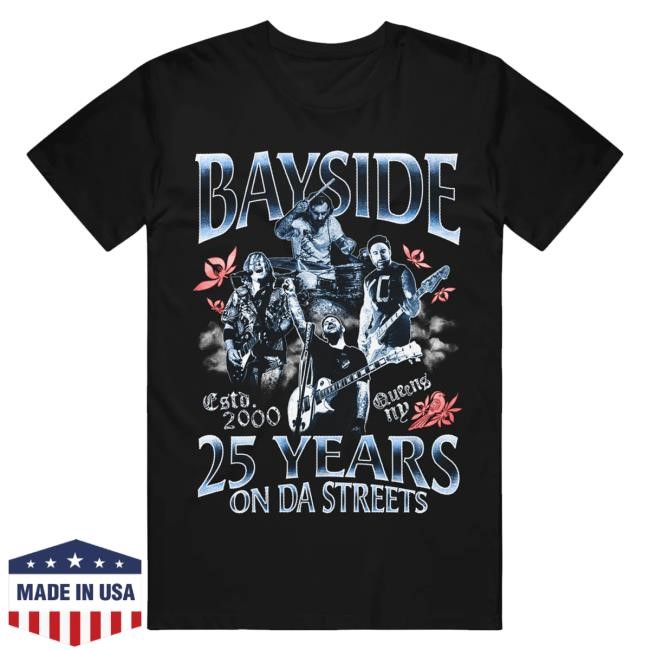 Bayside Official Merch Bootleg Black Long Sleeve T Shirt Bayside Official Merch Bootleg Black New Shirt