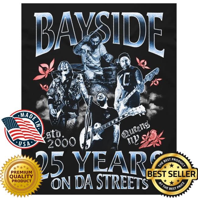 Bayside Official Merch Bootleg Black Long Sleeve T Shirt
