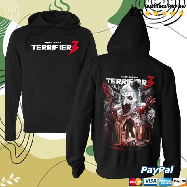Terrorthreads Merch Terrifier 3 Heads Will Roll Pullover Hoodie