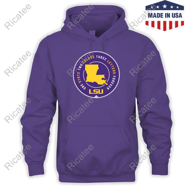 Booger One State Two Colors Three Letters Forever Lsu T-Shirt
