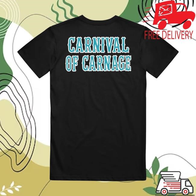 Psychopathic Records Store Insane Clown Posse Carnival Of Carnage Holiday Black Tee Shirt