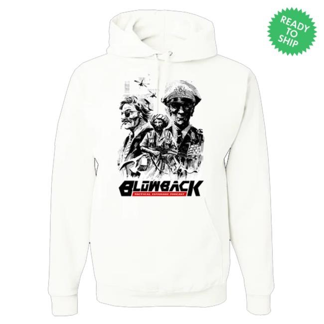 Blowback Official Merch Store White Shirt