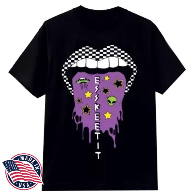 Magic Custom Merch Unhappy - Black Tee Esskeetit - Lil Pump Funny Shirt