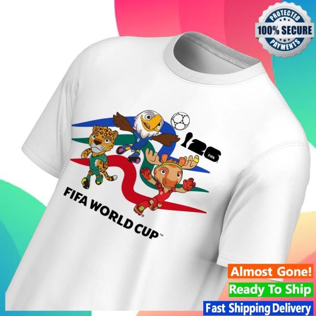 Fifa Store 2026 World Cup Mascot Crew White T Shirts