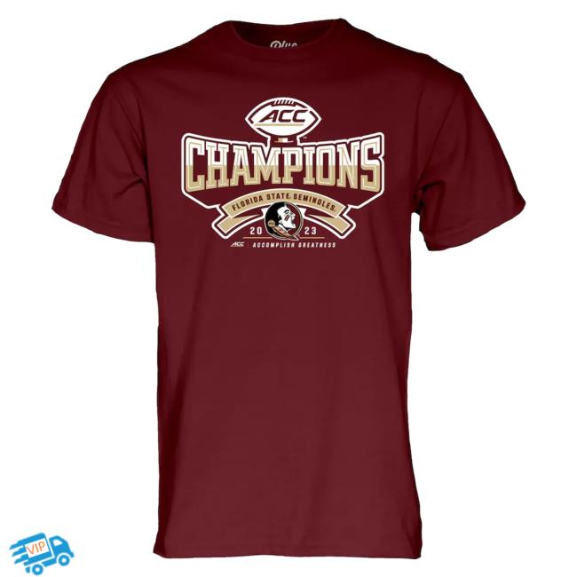 Florida State Seminoles Blue 84 2023 Acc Football Conference Champions Locker Room Sweater