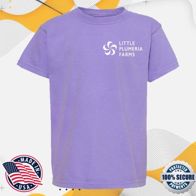 Original Clark Little Photography Merch Store Youth Short Sleeve T-Shirt Little Plumeria Farms Logo (Violet) Long Sleeve Shirt