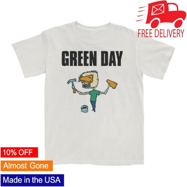 Original Green Day Store Merch Nimrod Vintage Blindfold Long Sleeve Tee Greenday Shop