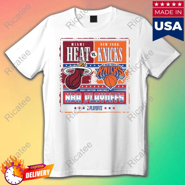 Heat Vs Knicks White Hot Matchup T-Shirt Themiamiheat Store Heat Vs Knicks White Hot Matchup Shirt