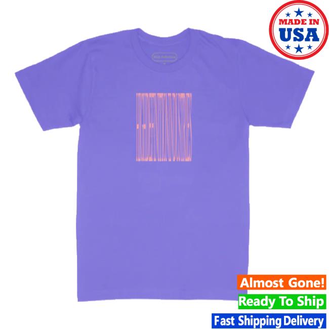 Trending Hiidef Merch Store Purple Barcode Puff Print Shirt Hiidef Shop