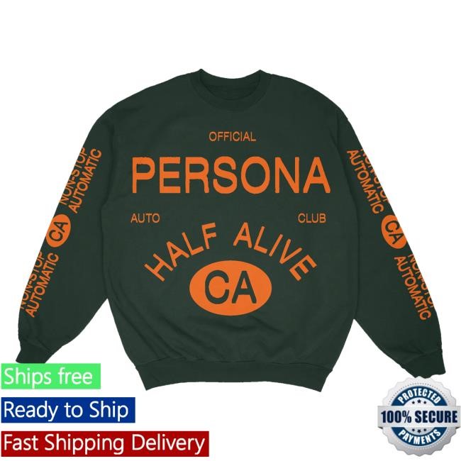 Half Alive Merch Persona Auto Club T-Shirt Green