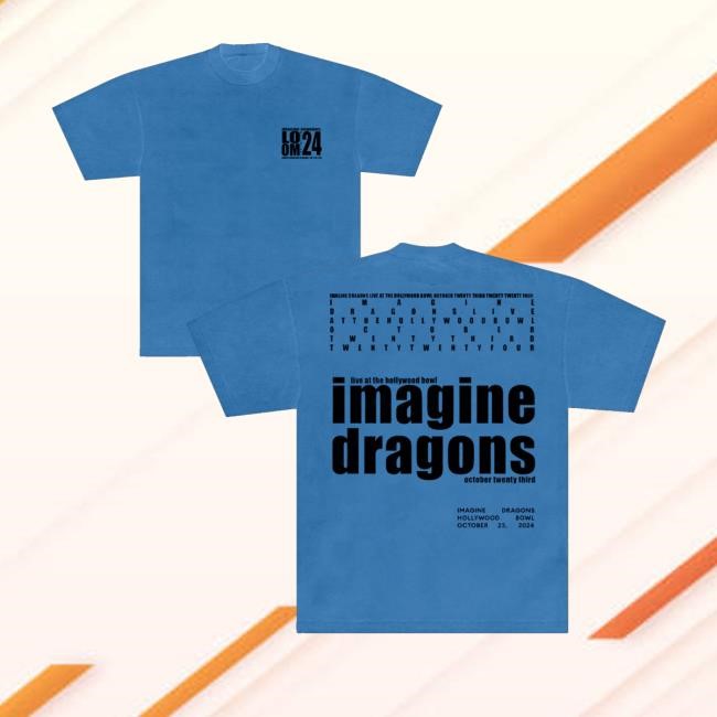 Imaginedragonsmusic Merch Hollywood Bowl Event Hoodie