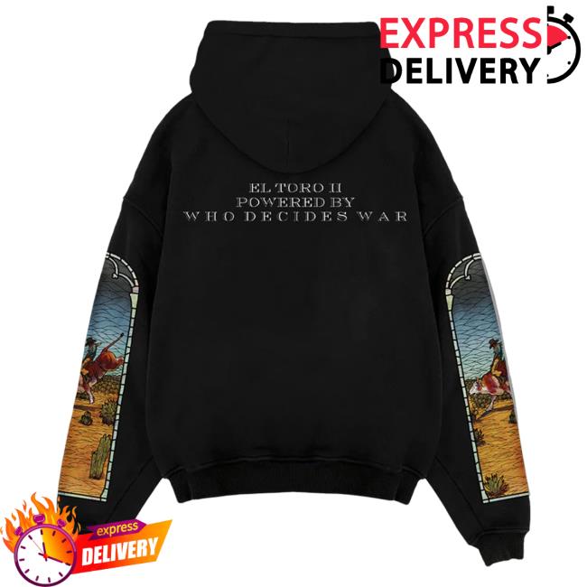 Official Interscope Records Est Gee Merch Store EstGee Who Decides War X Est Gee Stained Glass Hooded Sweatshirt