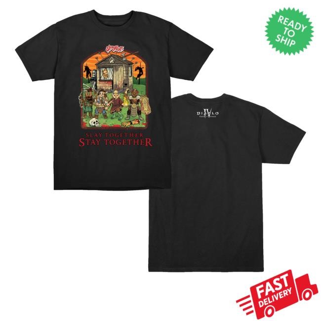 Diablo Iv Vessel Of Hatred Slay Together Slaypals Crewneck Sweatshirt The Official Blizzard Gear Store