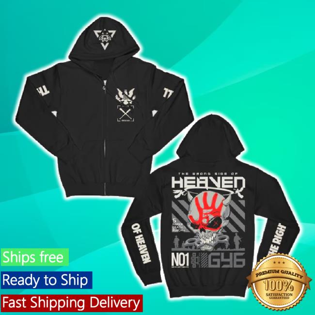 Original Wrong Side Of Heaven Anniversary Black Zip Shirt Five Finger Death Punch Shop