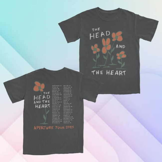 Trending The Head And The Heart Merch Thath Flower Tour Dated Shirts