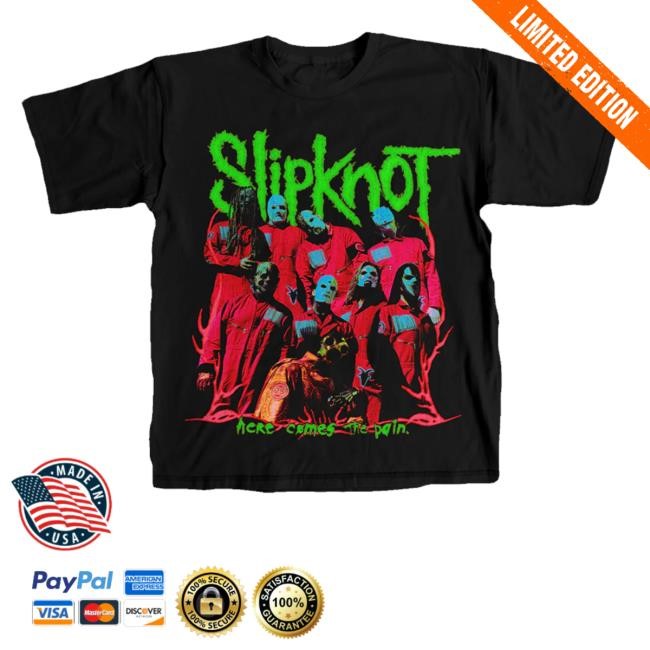 Slipknot Merch Here Comes The Pain Photo Hoodie