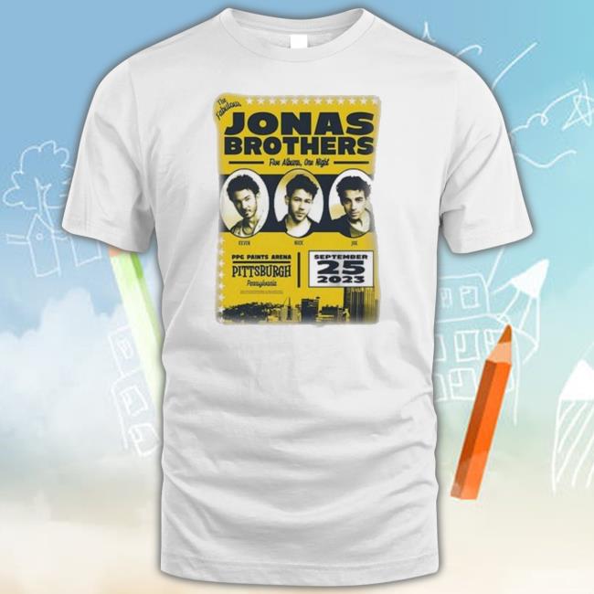 Jonas Brothers Pittsburgh September 25 2023 Tee