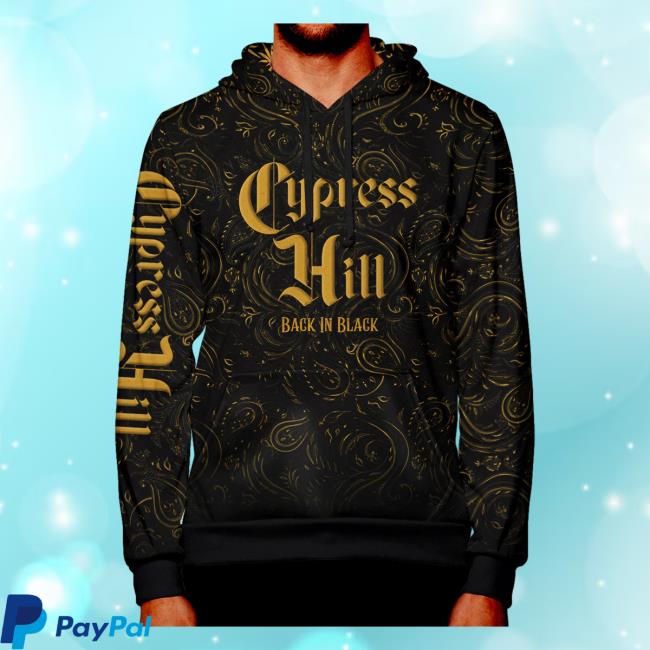Official Cypress Hill Merch Cypress Hill Aop Back In Black All Over Print Sweaters CypressHill