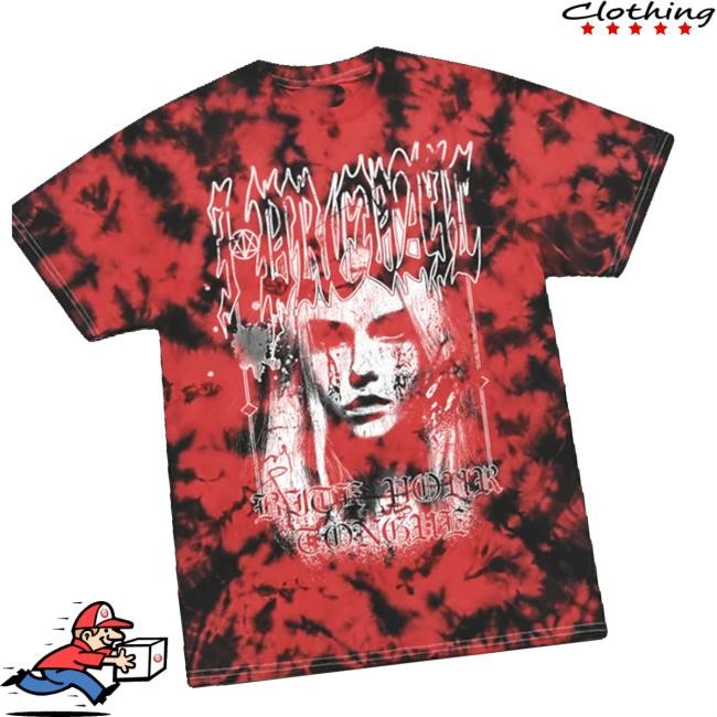 I Prevail Merch Store Demon Girl T-Shirt (Black/Red Crystal Dye) Crewneck Sweatshirt