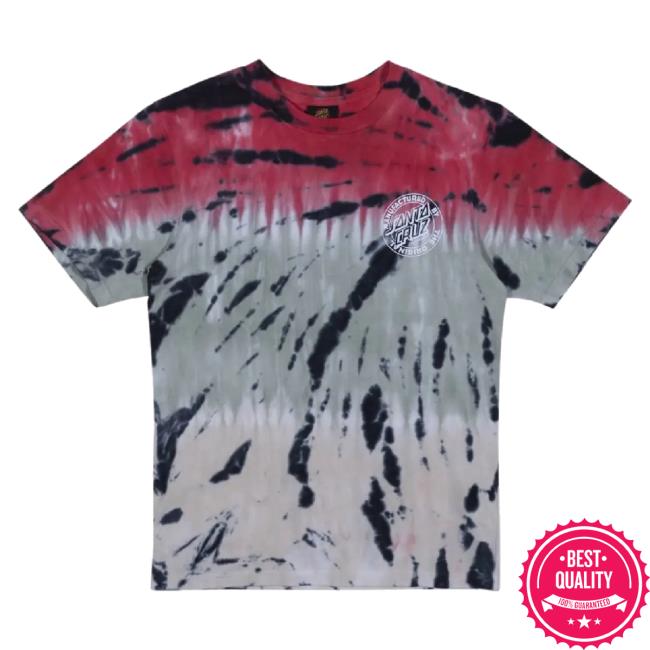 Trending Chances Merch Store Santa Cruz Boys Mfg Dot Classic Shirt In Green Tie Dye Chances Shop