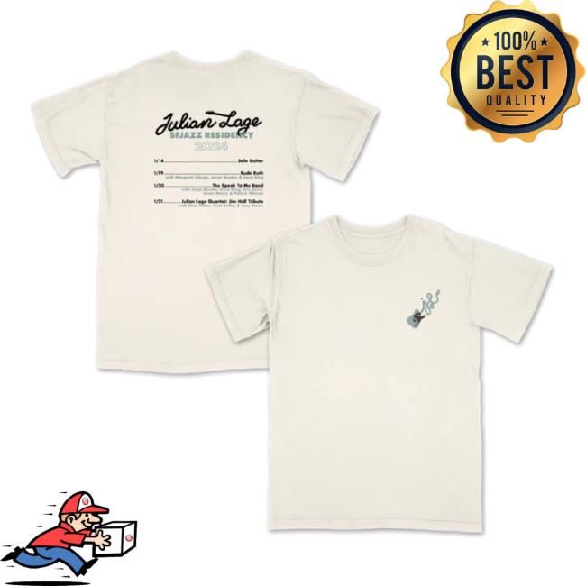 Original Julian Lage Sfjazz Residency 2024 Tee Shirt Kf Merch
