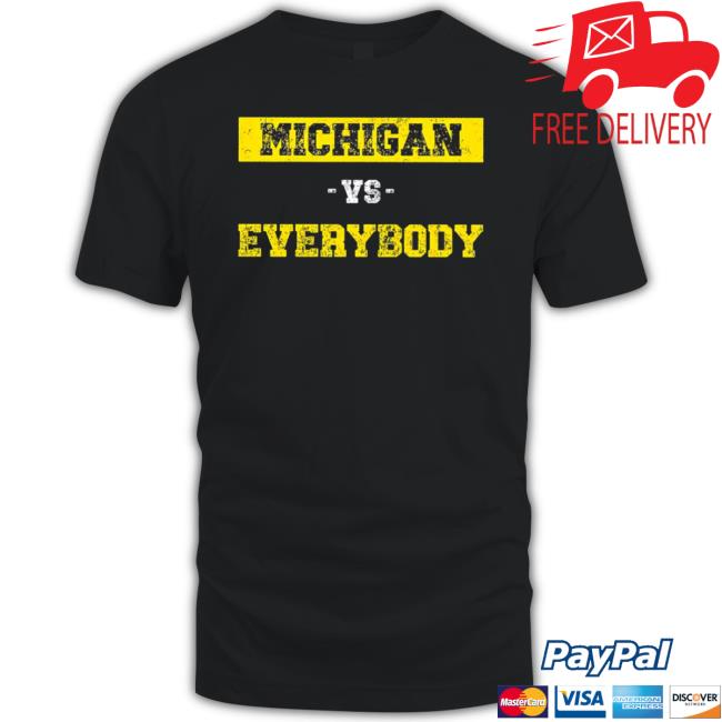 Trending Michigan Vs. Everybody Text Vintage 2023 Sweater