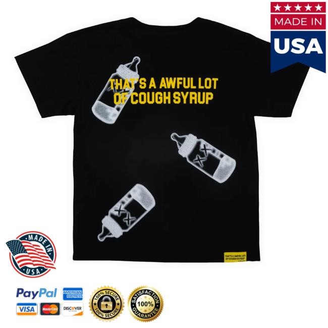 Coughsyrup Shop That's A Awful Lot Of Cough Syrup Baby Bottle Tee