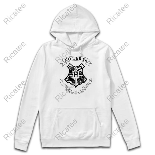 Hogwarts Logo No Terfs Trans Rights Are Human Rights Shirt