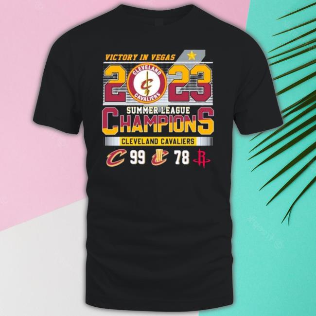 Victory In Vegas 2023 Cleveland Cavaliers Summer League Champions Long Sleeve Tee Shirt