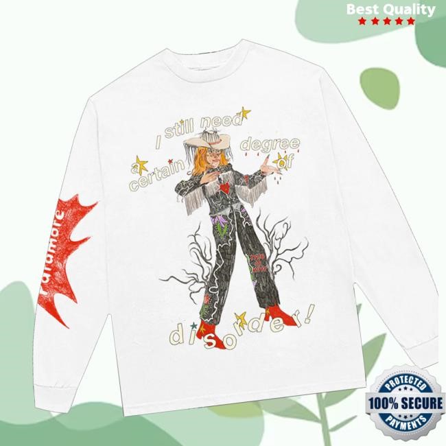 Limited Paramore Merch Store Cowboy Hayley Long Sleeve Crewneck Sweatshirt
