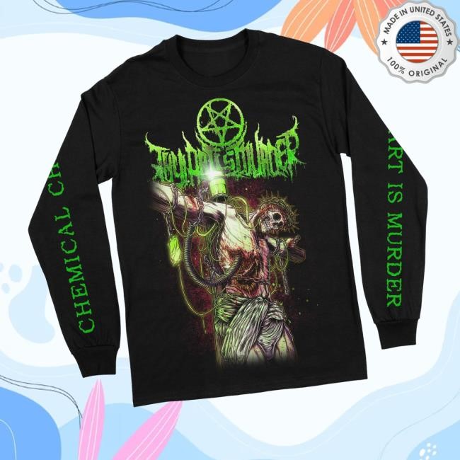 Official Indiemerchstore Merch Thy Art Is Murder Chemical Christ Longsleeve Tee Shirt Official Indiemerchstore Merch Thy Art Is Murder Chemical Christ Longsleeve Tee Shirt