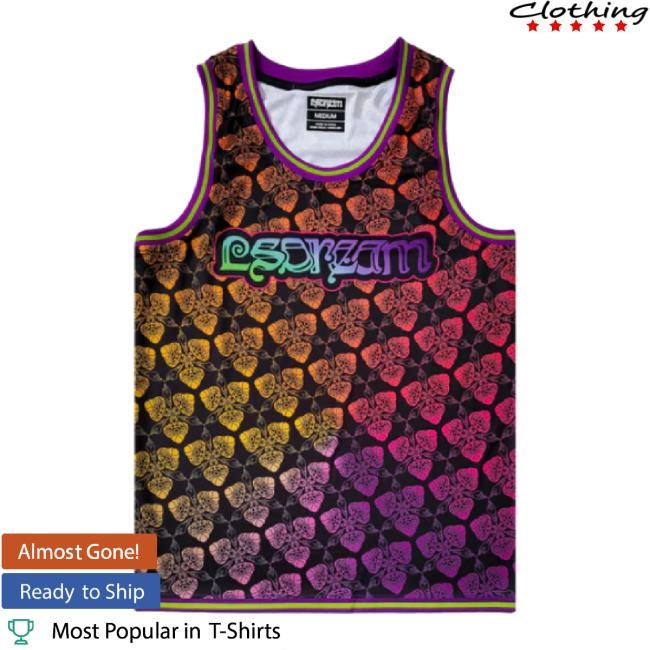 Trending Lsdream - Rainbow Basketball Jersey Hoodie Mushkaba Lsdream Music Shop Merch Store