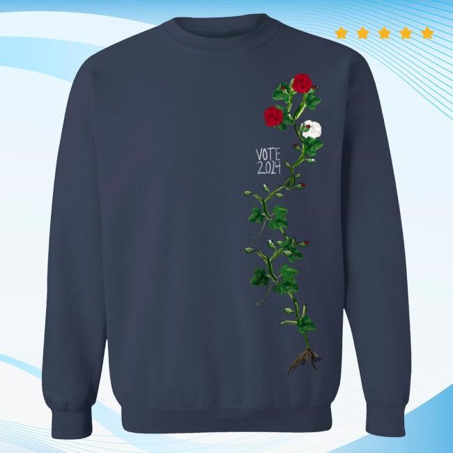 Kamala Harris Merch Jonathan Cohen Floral Vote 2024 Sweatshirt