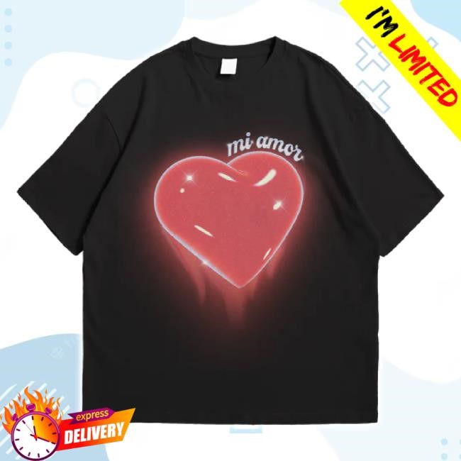 Official Mi Amor Heart Black Shirt Its Jvke Shop Merch Store