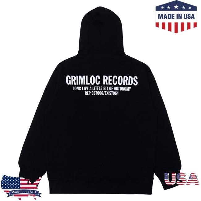 Grimlock Store Merch Grimlock Hoodie Zip Logo Hooded Sweatshirt