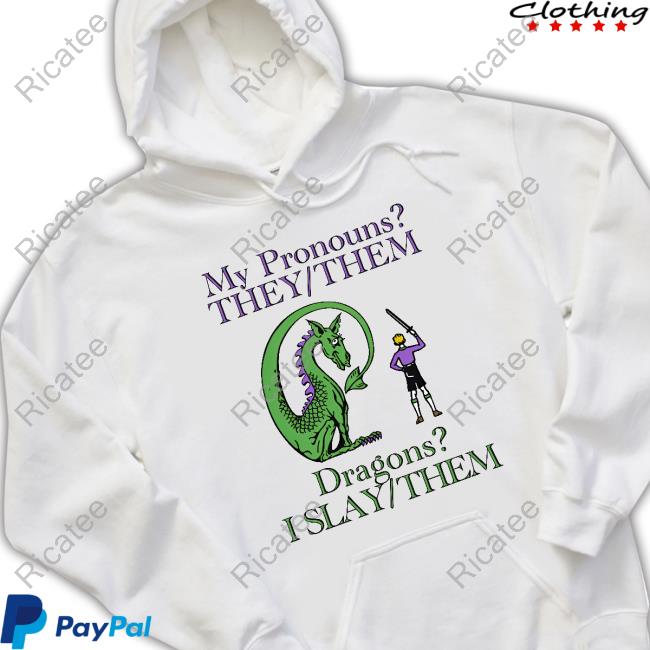 Shirtsthatgohard Merch My Pronouns They Them Dragons I Slay Them Shirts