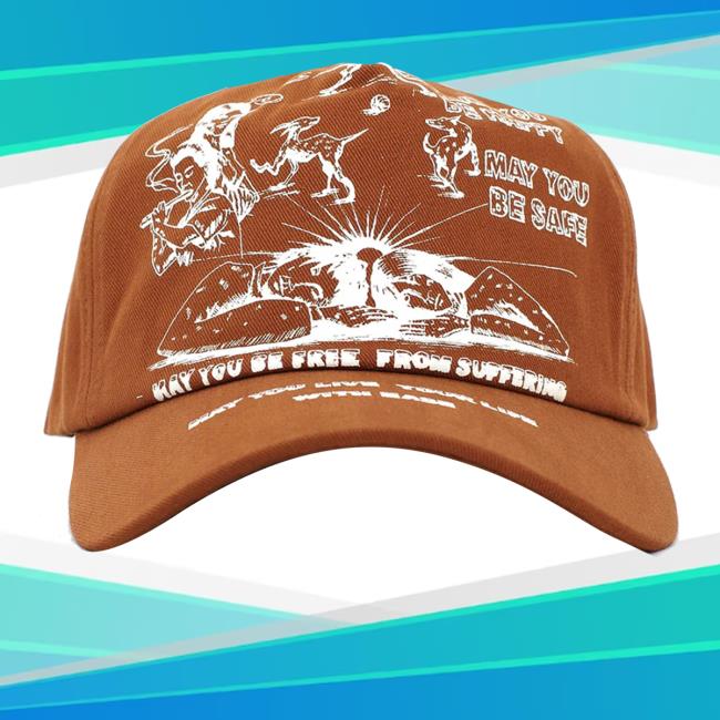 Mtvtn Merch Jungles Jungles Live Your Life With Ease Brown Trend Cap