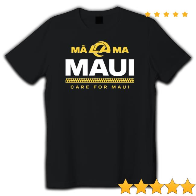 Official Los Angeles Rams Support Hawaii Maui Relief T-Shirt