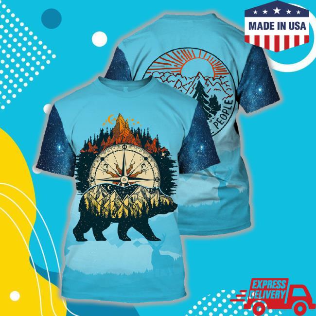 Bear Camping Unique All Over Print Unisex Sweatshirt Gift Ideas