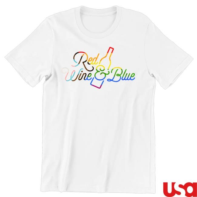 Red Wine And Blue Merch Red Wine And Blue Pride Logo Crewneck Sweatshirt