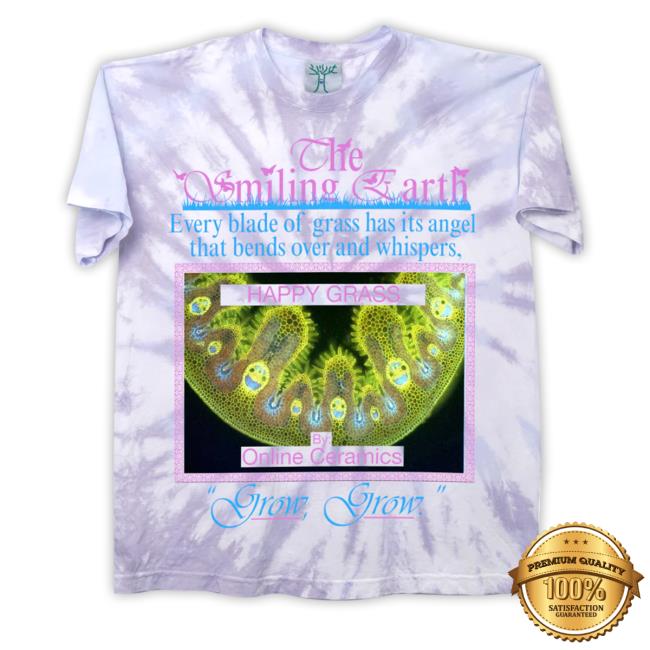 Online Ceramics Merch The Smiling Earth Tie Dye Shirt