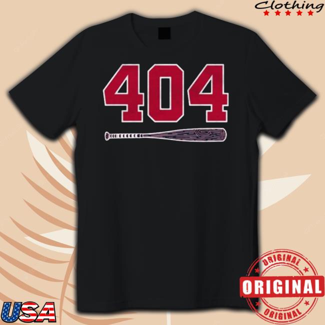 Official 404 Bat Atlanta Braves Baseball T Shirt