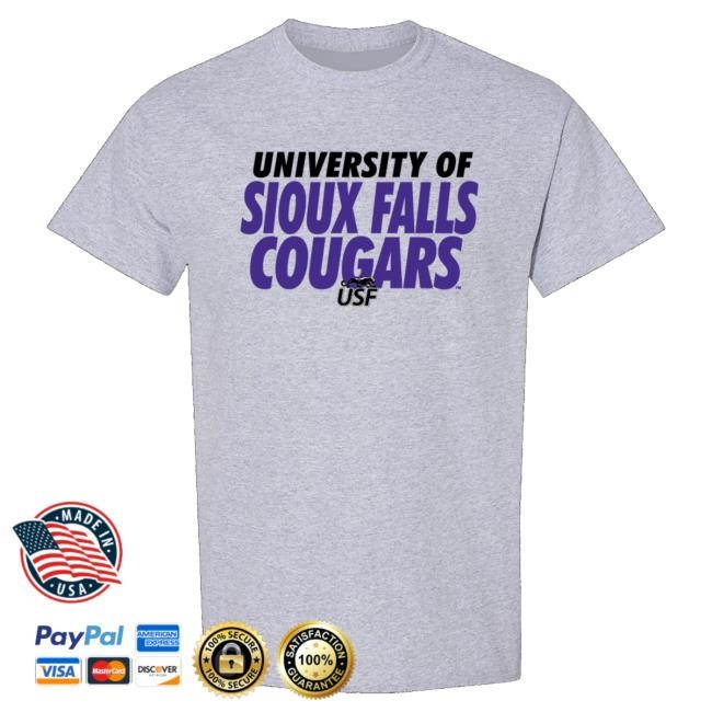Official Usiouxfalls Merch J. America College Slant Tee Shirt