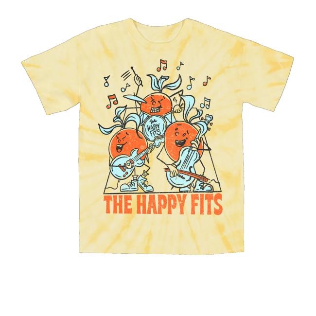 Thehappyfits Merch Grapefruit Band Dye T-Shirt
