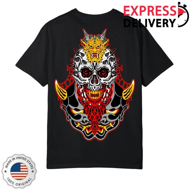 David Robinson Merch Rainbow Demon Death Metal Logo T-Shirt