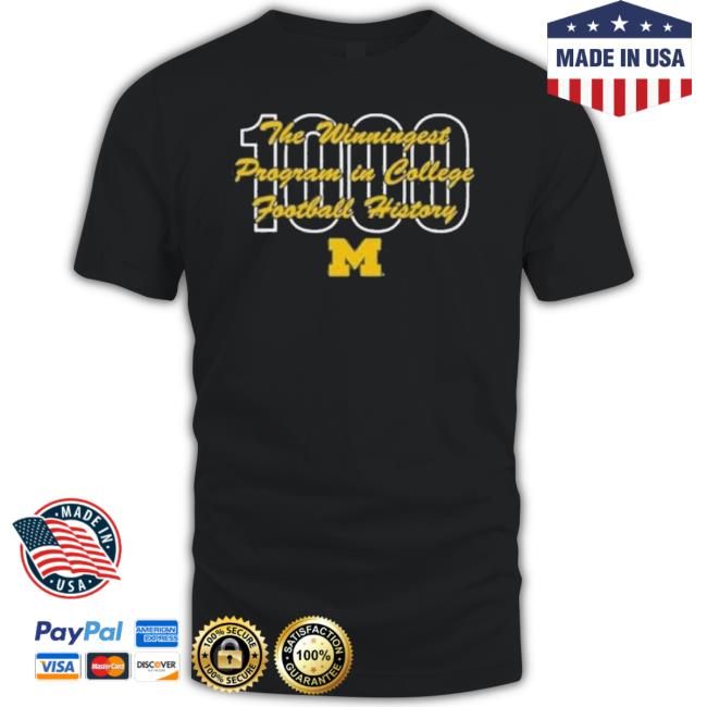 Trending 1,000Th Win The Winningest Program In College Football History T-Shirt