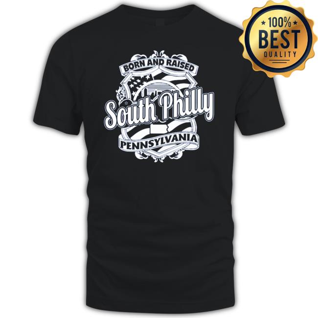 Official Born And Raised South Philly Pennsylvania Logo Hoodie Sweatshirt