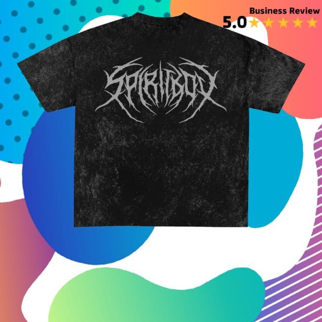 Rise Records Merch Store Spiritbox Death Metal Logo Event Mineral Tie Dye Shirt